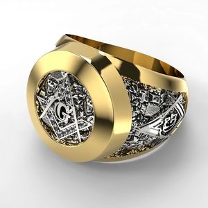 Freemasonry Fraternity Ring. Stainless steel.